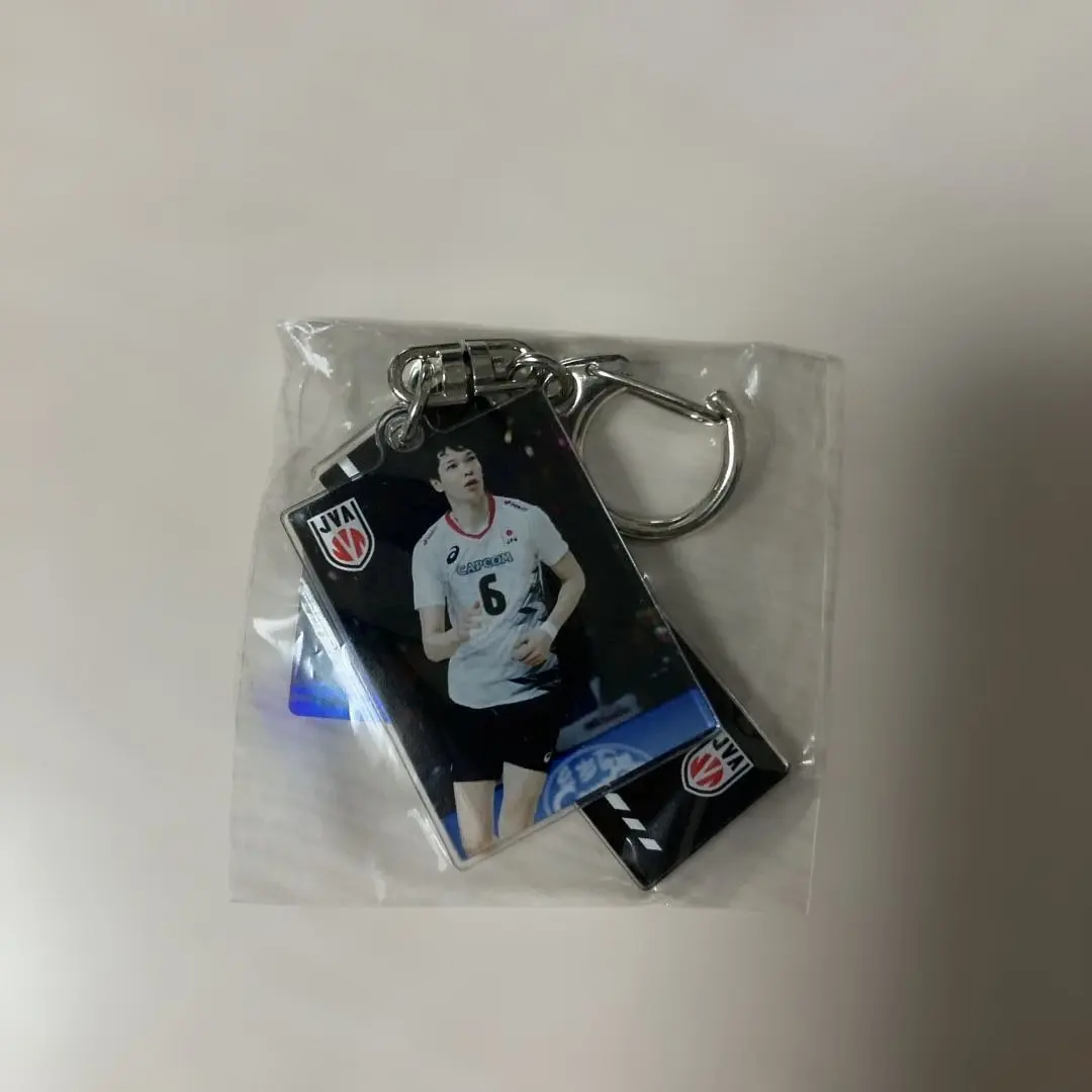 Thumbnail of Volleyball Player Keychain, Autograph Card, Number 6