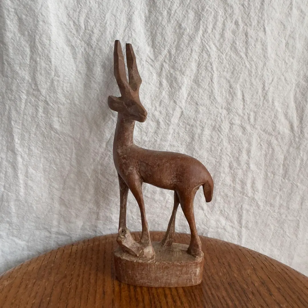 Thumbnail of Gazelle, wood carving, Kenya, object, folk art, craft, ornament