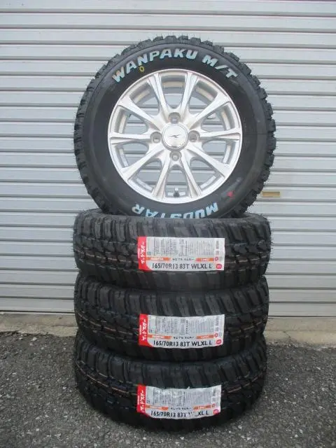 送料込み★マッドスターゴツゴツ★155/65R13★ハイゼット・サンバー 送料込み☆マッドスターゴツゴツタイヤ☆155/65R13☆ハイゼット