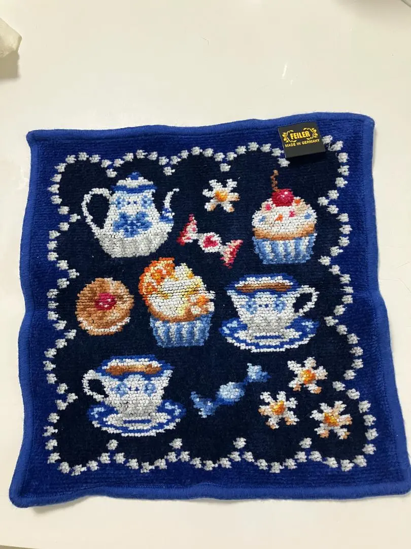 Thumbnail of Tea set and sweets towel handkerchief