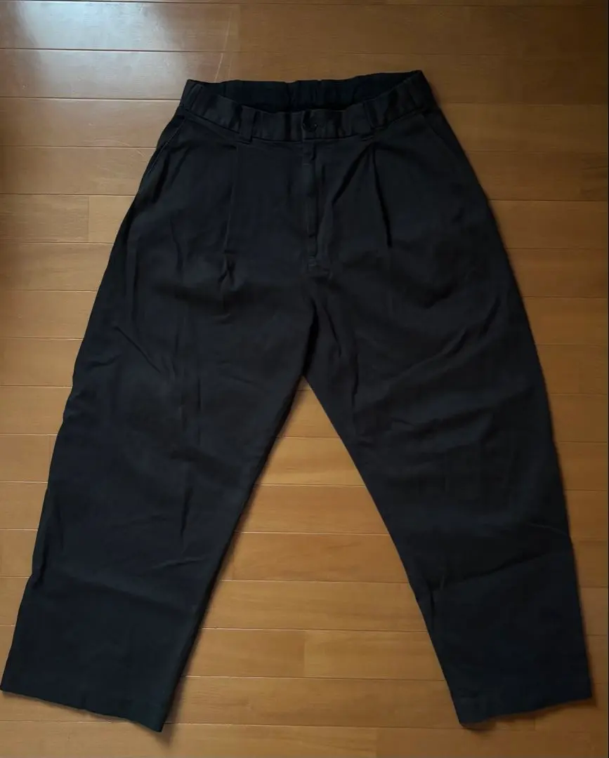 WYOM 黑色寬褲 M 的縮圖