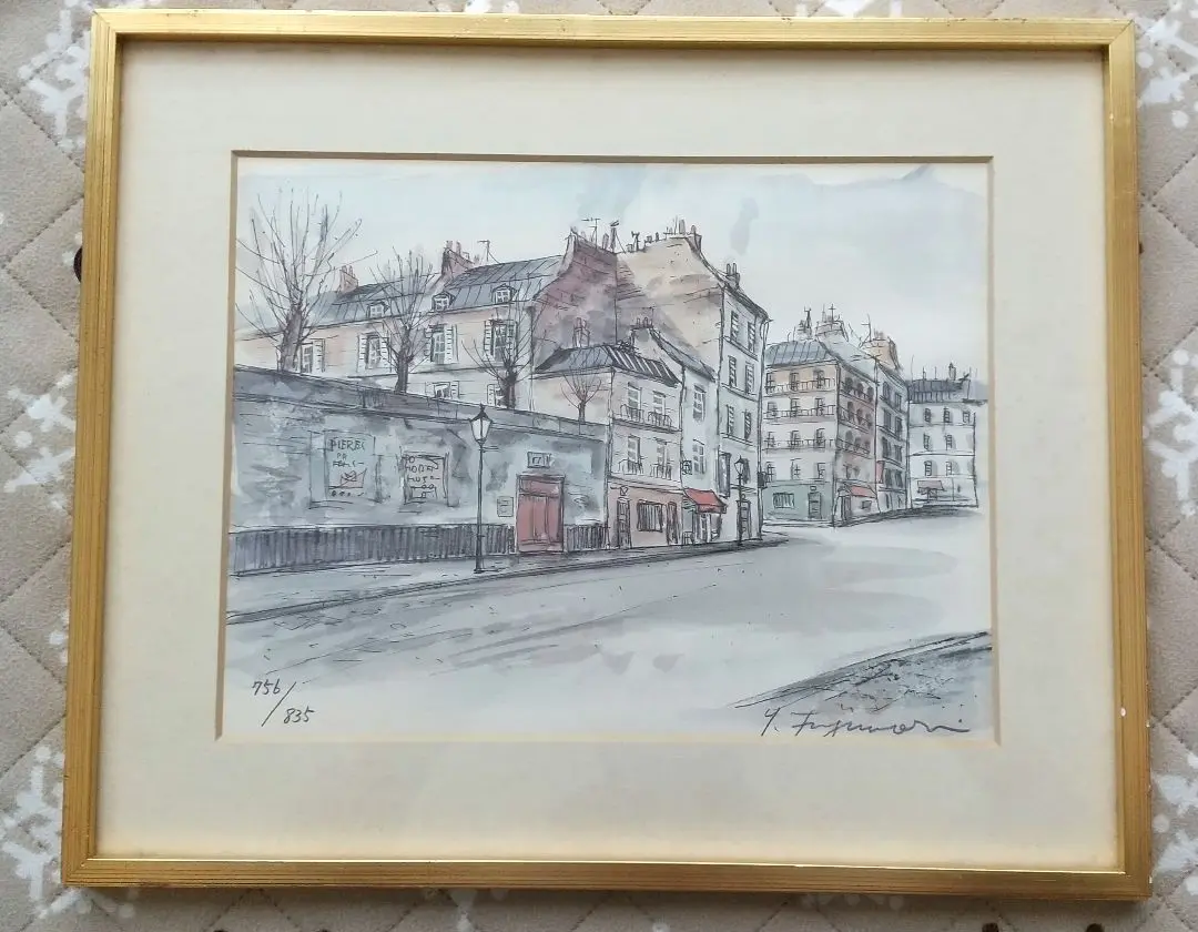 Amazon.co.jp: 藤森悠二 絵画 リトグラフ ヨーロッパ風景 3枚
