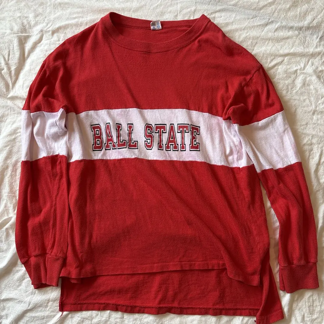 80年代 古董 Champion 三色標籤 美式足球T恤 的縮圖