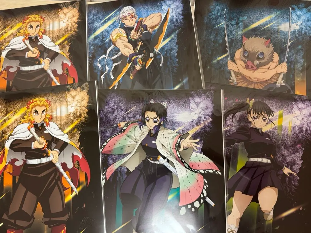 Thumbnail of Ichiban Kuji Demon Slayer G Prize Poster Collection 5 types 6-piece set, new and unused