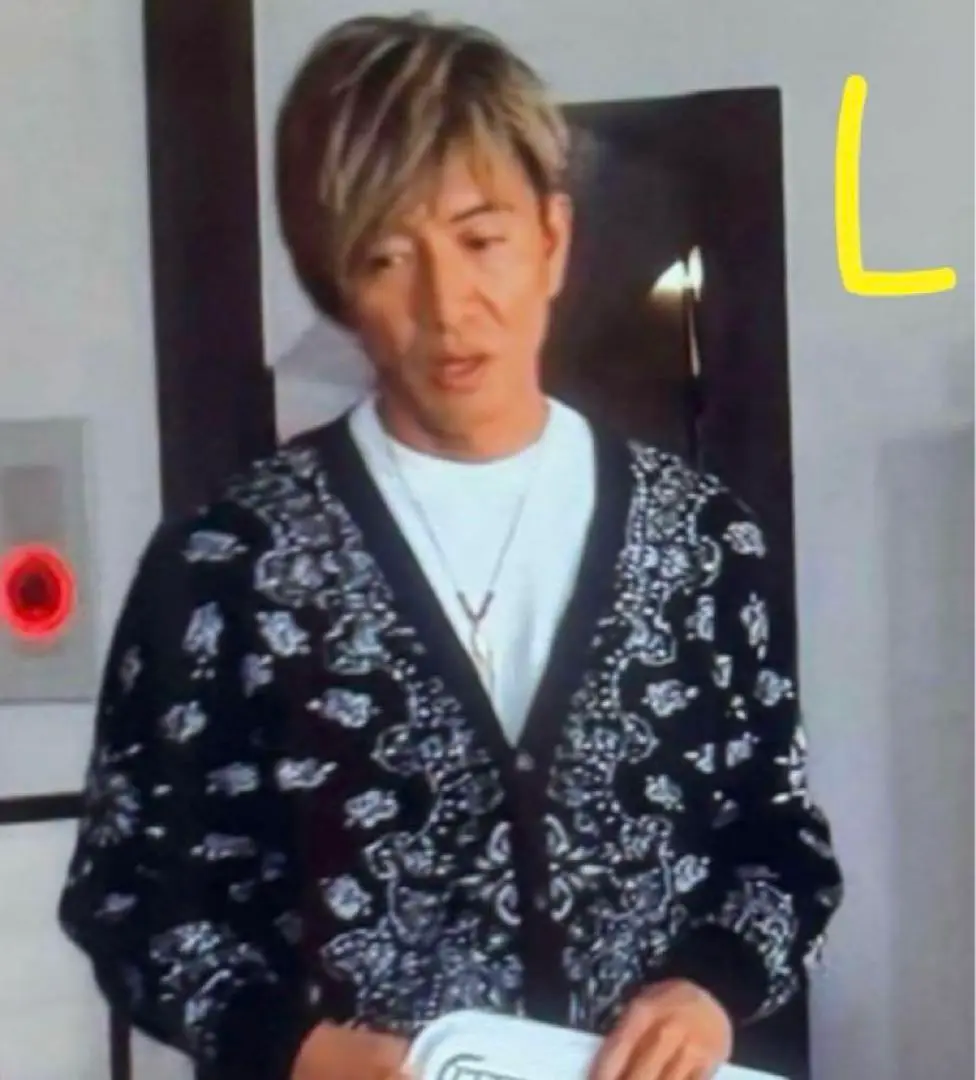 キムタク着 HIDE AND SEEK BANDANA SHIRT M 黒 キムタク着 HIDE AND SEEK BANDANA SHIRT M 黒