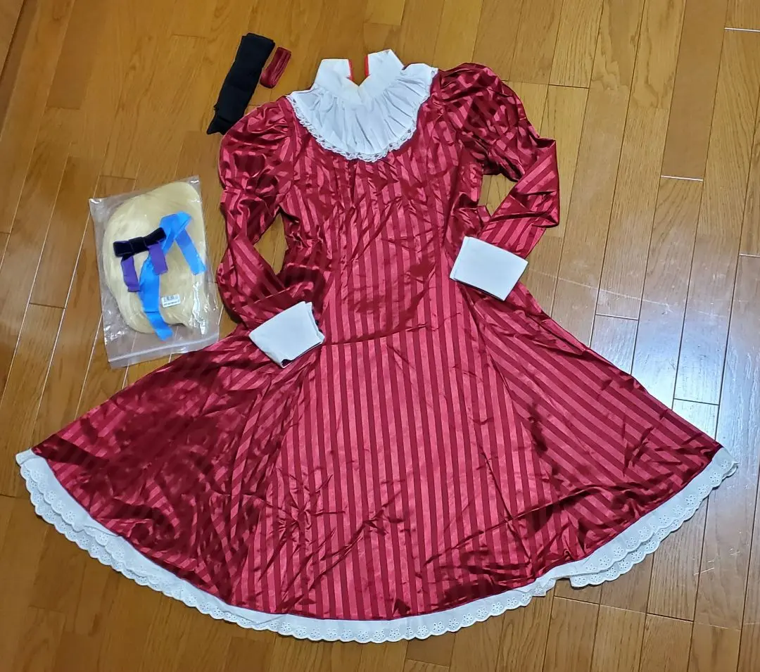 ヘタリア リヒテンシュタイン 私服＋ウィッグ コスプレ 衣装 L