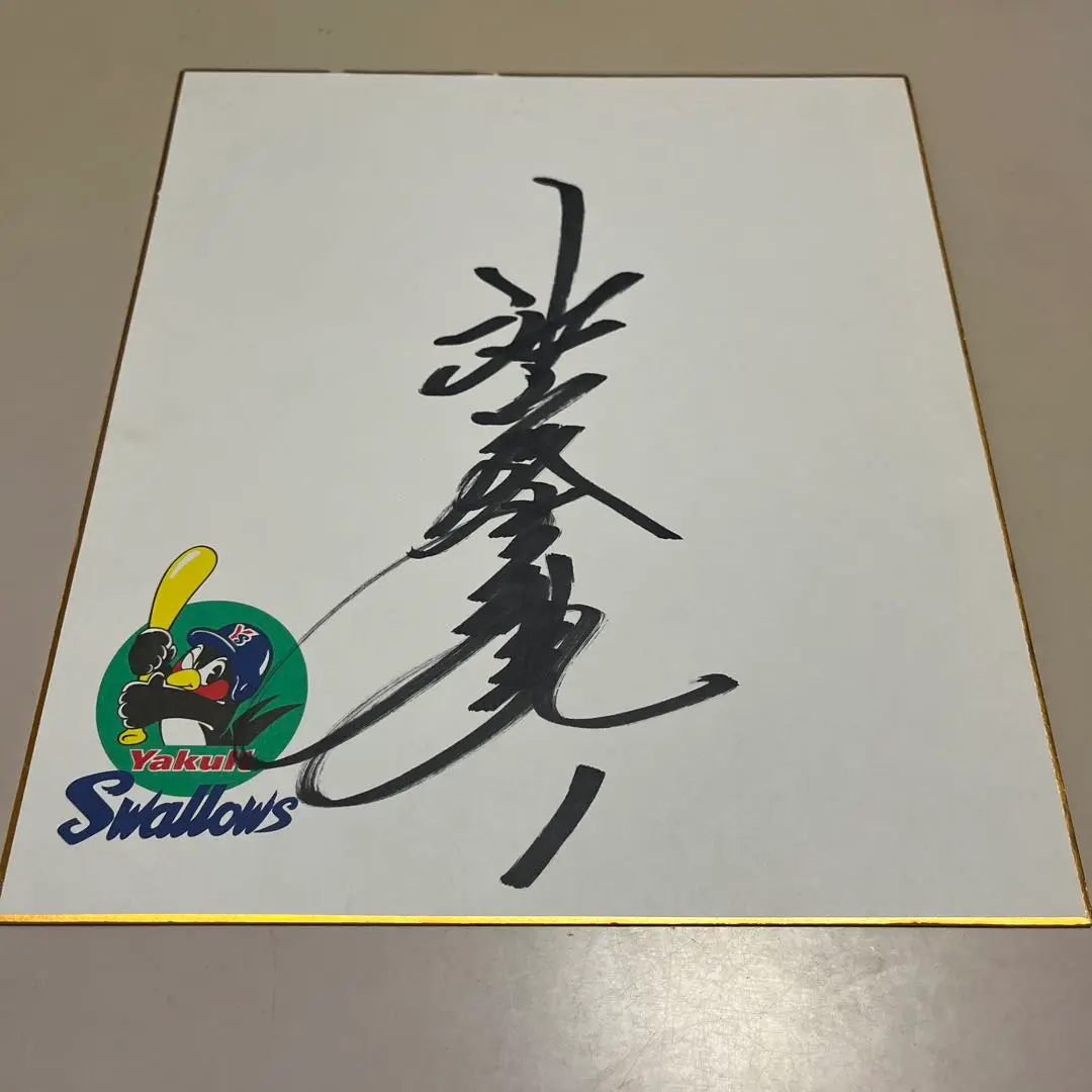 池山 隆寛 引退直筆サインボール  ケース付き　ブンブン丸 2408213047.jpg?1729670167