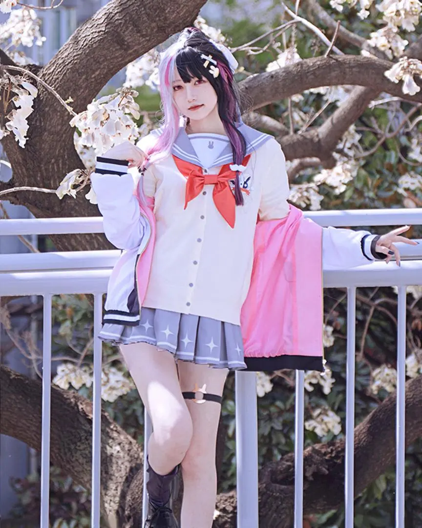 Thumbnail of (M) Nijisanji Rena Yomi Uniform Cosplay Costume Vtuber