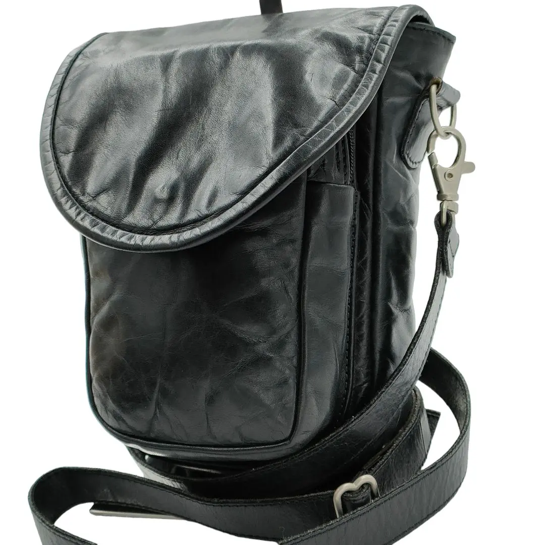 美品】m0851 ショルダーバッグ メッセンジャー グレーカーキ