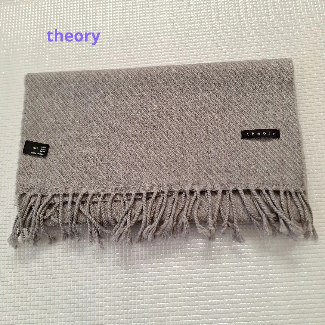 【theory】メンズマフラー 黒　未使用 2025年最新】theory メンズ マフラーの人気アイテム - メルカリ