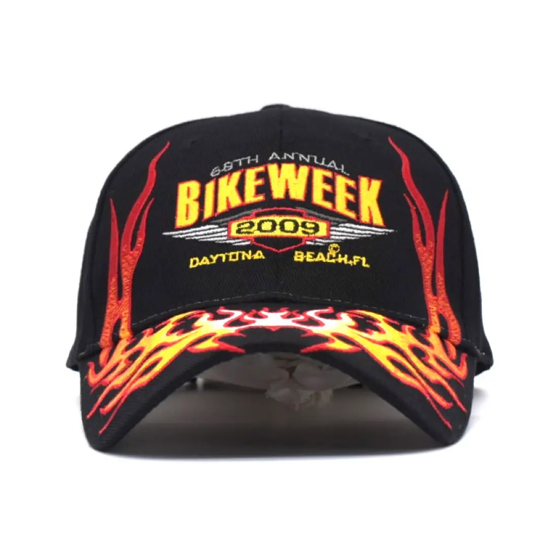 BIKE WEEK 2005 デイトナ キャップ Daytona Beach Motorcycle Biker Hat Black Bike Week Cap 2005
