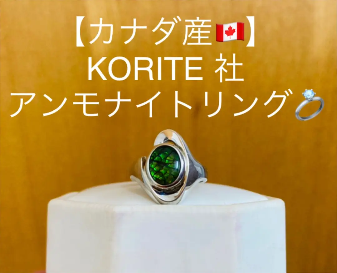 KORITE アモナイト クォーツ腕時計 アンモライト時計 カナダ コーライト社