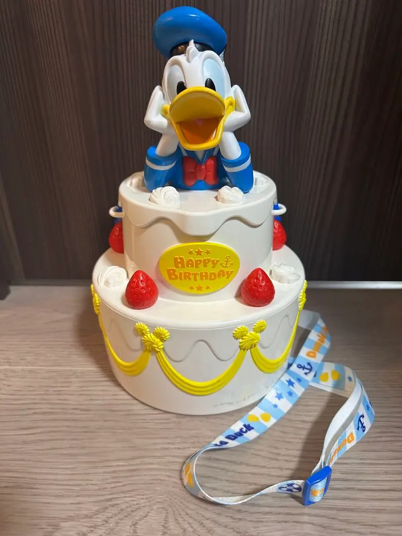 ドナルド　ミッキー　ポップコーンバケット　バースデーケーキ　３５周年　ディズニー お誕生日ケーキでお祝い！東京ディズニーランド｢ドナルドの