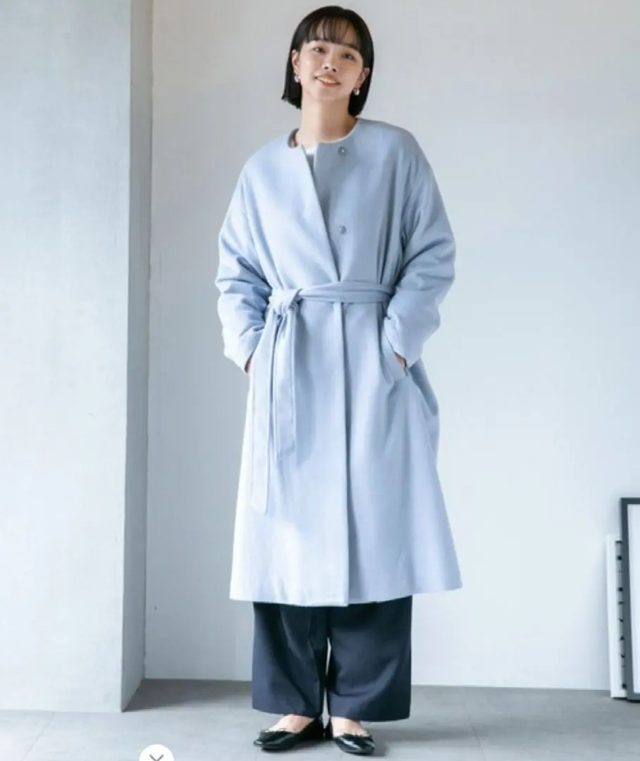 Thumbnail of nano・universe LB.04 / Wool Blend Shaggy Collarless Coat