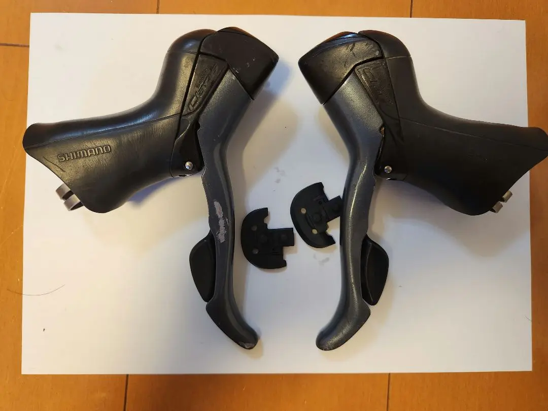 新品未使用　クラリス　st-2400-l st-2400-rセット SHIMANO☆STIレバー Claris ST-2400 左右セット☆2X8S - メルカリ