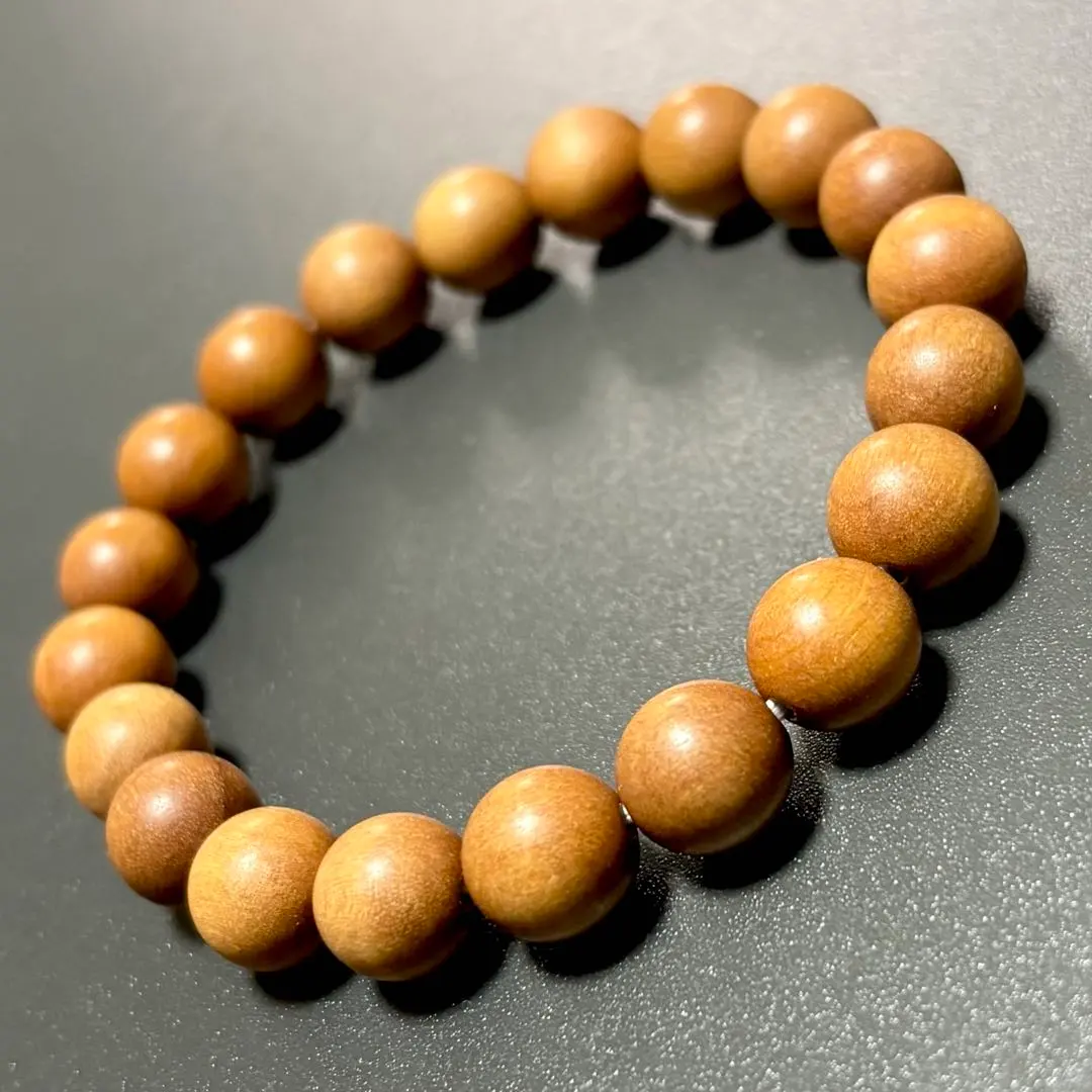 Thumbnail of Sandalwood Rosary Bracelet 10mm Inner Diameter Approx. 17cm Men's Women's