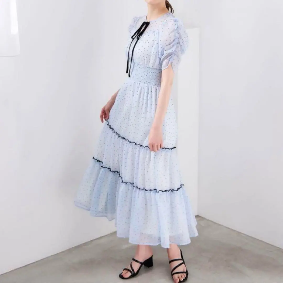 アンミール シアードット OP ワンピース anmille anmille シアードットOP ワンピース アンミールホワイト