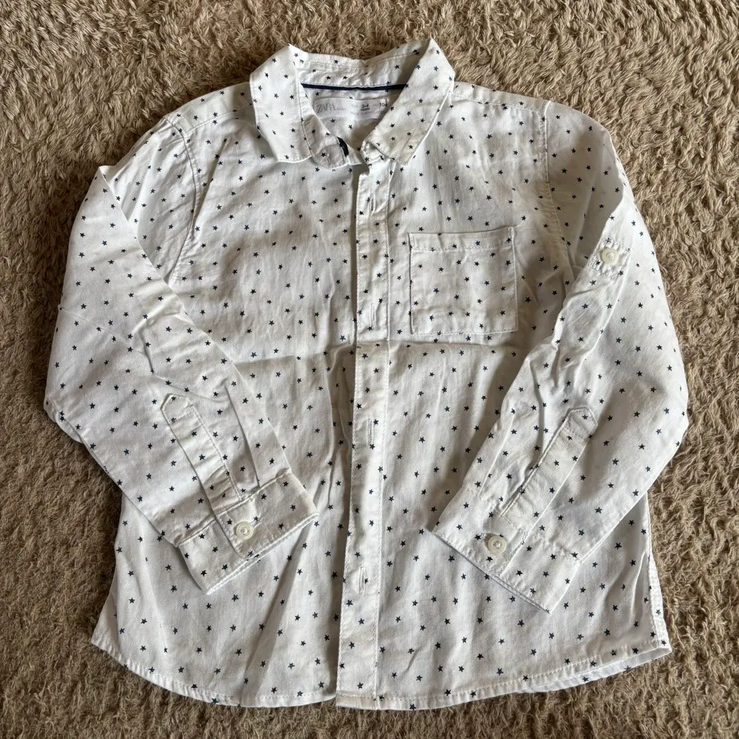 Thumbnail of ZARA Star Pattern Long Sleeve Shirt 104