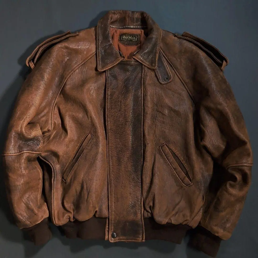 美品✨Schott フライトジャケット　G-1 675 ブラウン　ボア　 38 フライトジャケット】ショットのType G-1、#675【男気溢れる