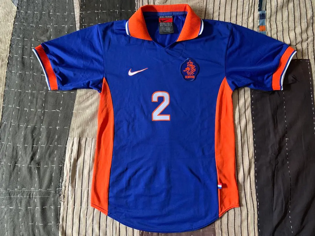 90s UK製 ナイキ '98 オランダ代表 #14 ユニフォーム ゲームシャツ NIKE オランダ代表 ユニフォーム 98年フランスW杯モデル ゲーム