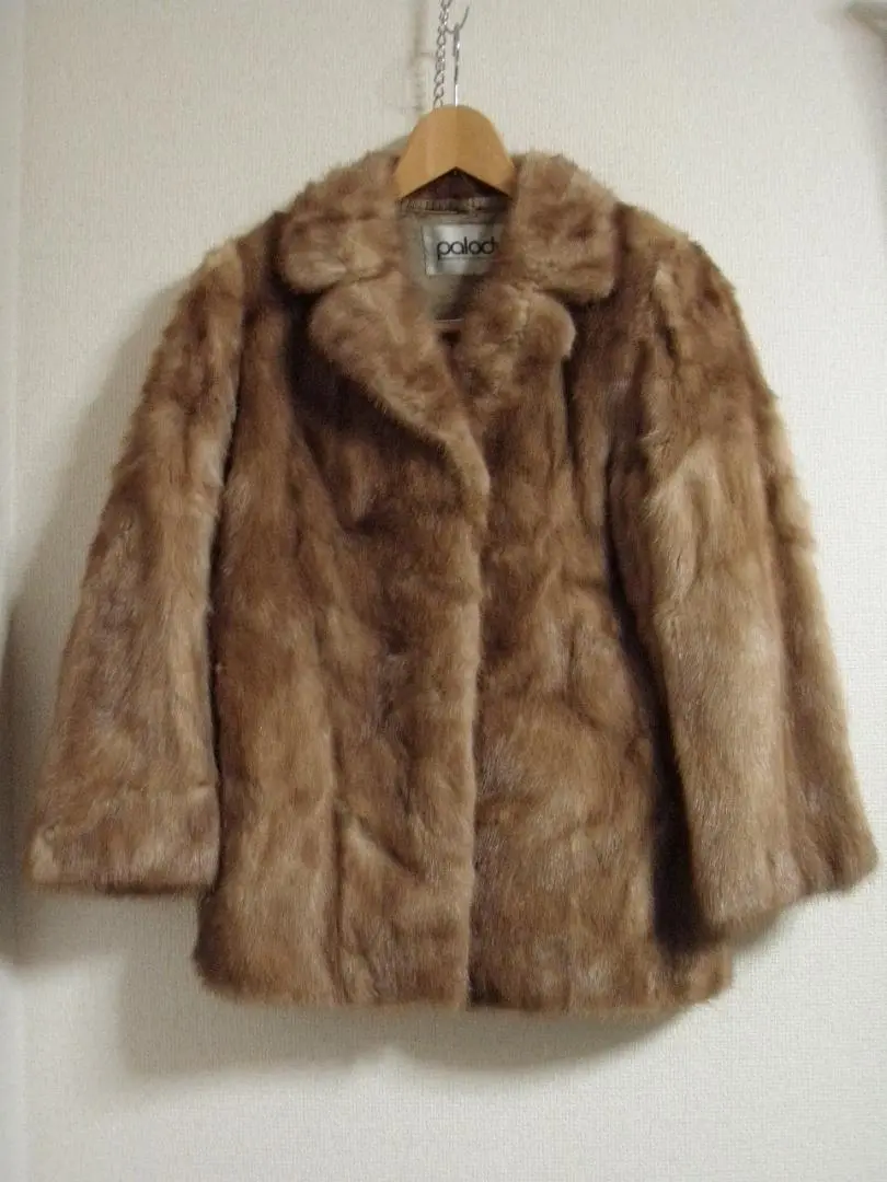 【美品‼︎】palody パロディ毛皮コート ミンク ブラウン 大きいサイズ13 極美品☆Palody パロディ MINK ミンク 本毛皮コート ブラウン 13