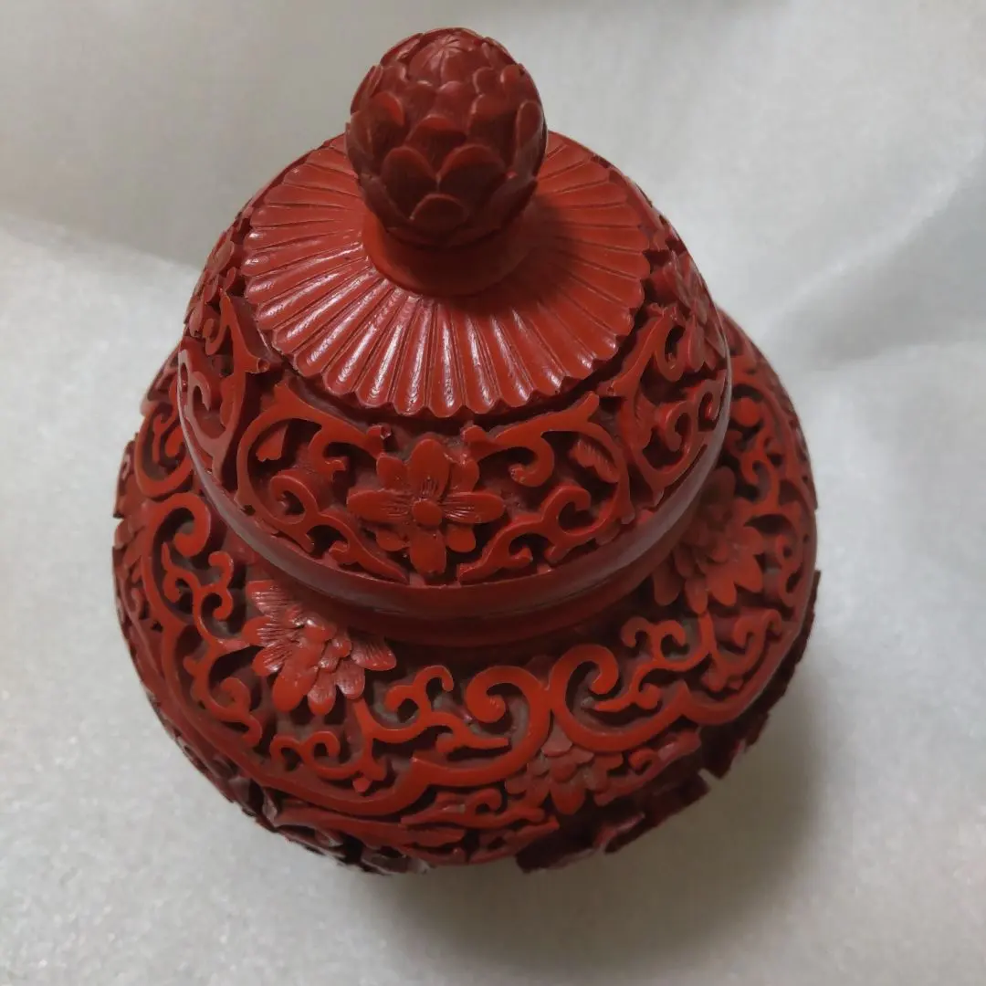 堆朱 中國美術工藝品 傳統美術 茶壺 茶入 的縮圖