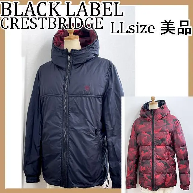 美品】ブラックレーベルクレストブリッジ 裏表チェック ダウン