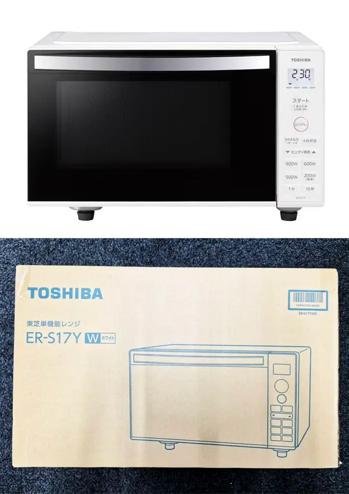 【売り尽くしセール】美品　6 TOSHIBA 東芝　電子レンジ　ER-S17Y TOSHIBA 電子レンジ 東芝 単機能レンジ 17L 縦開き ホワイト ER