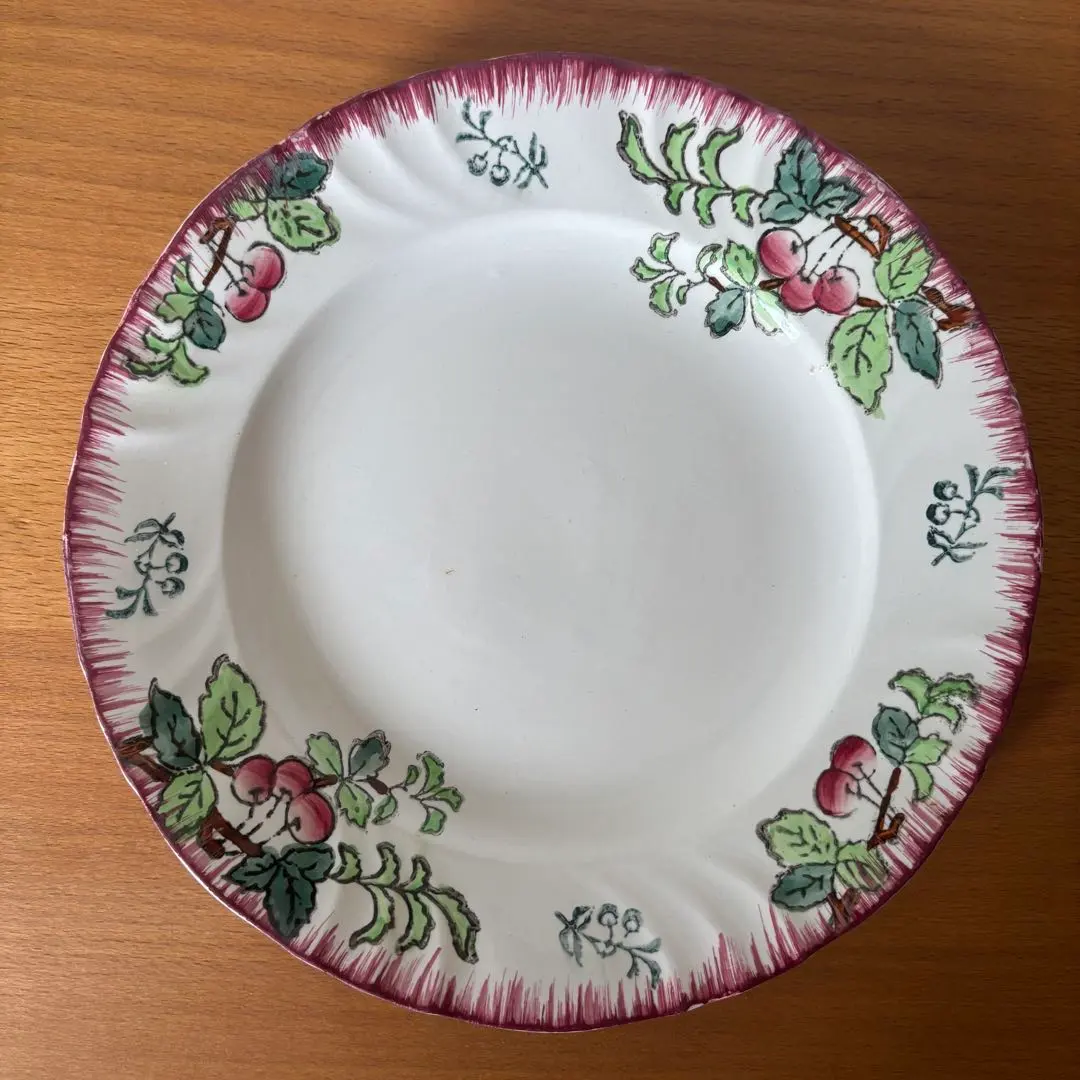 Thumbnail of ② Longwy Cherry Plate French Antique 22.5cm longwy