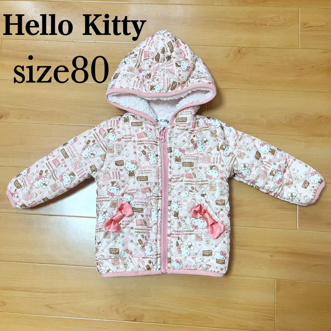 Thumbnail of Excellent Condition ◆ Hello Kitty Padded Quilted Jacket Outerwear 【80】 Ribbon Pink