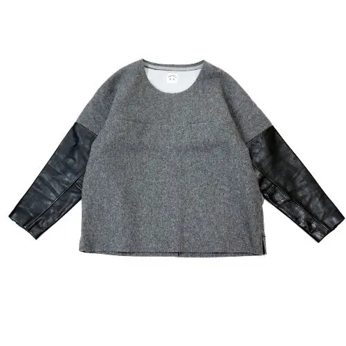 新品 SUNSEA 23AW 28th MELTON  ノーカラー ジャケット trim_fce_item66f1151009484.jpg