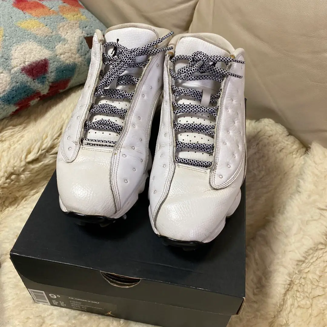 [新品・未使用]Air Jordan 13 ゴルフシューズ　ホワイト28.5cm 新品・未使用]Air Jordan 13 ゴルフシューズ ホワイト28.5cm