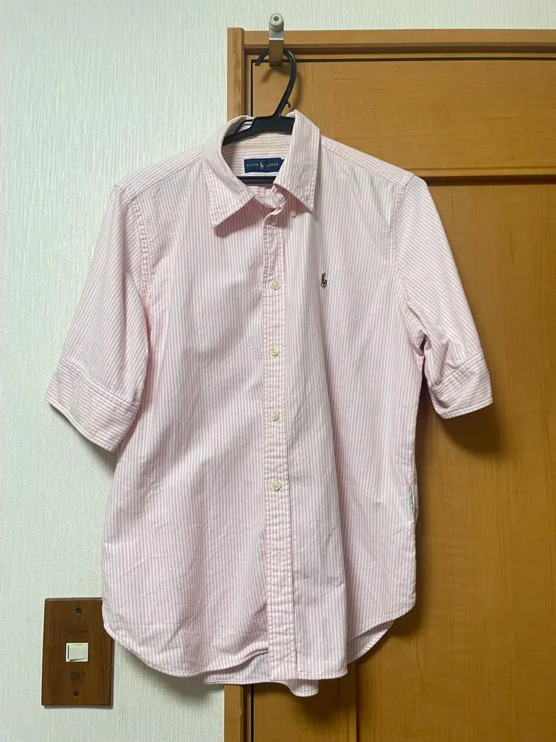 Thumbnail of Ralph Lauren short-sleeved shirt, pink stripes
