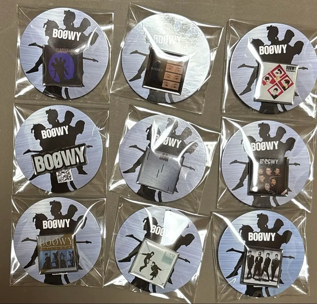 BOOWYのガチャ★コンプリート★10個★ピンバッジ BOØWY BOOWY ボウイ ボーイ ガチャ ピンバッジ ピンズ ピンズ