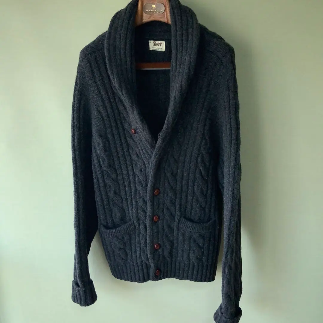William Lockieウィリアムロッキー ショールカラーカーディガン40 楽天市場】ウィリアムロッキー WILLIAM LOCKIE JACKSON SHAWL