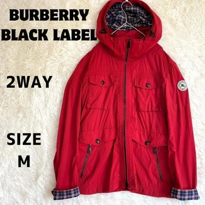Thumbnail of Burberry Black Label Mountain Parka Check Horse Logo Patch M