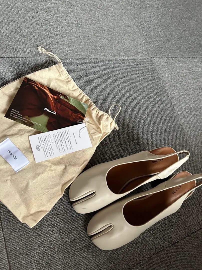 Thumbnail of Price negotiable! chucula Beige Slingback Flat Shoes
