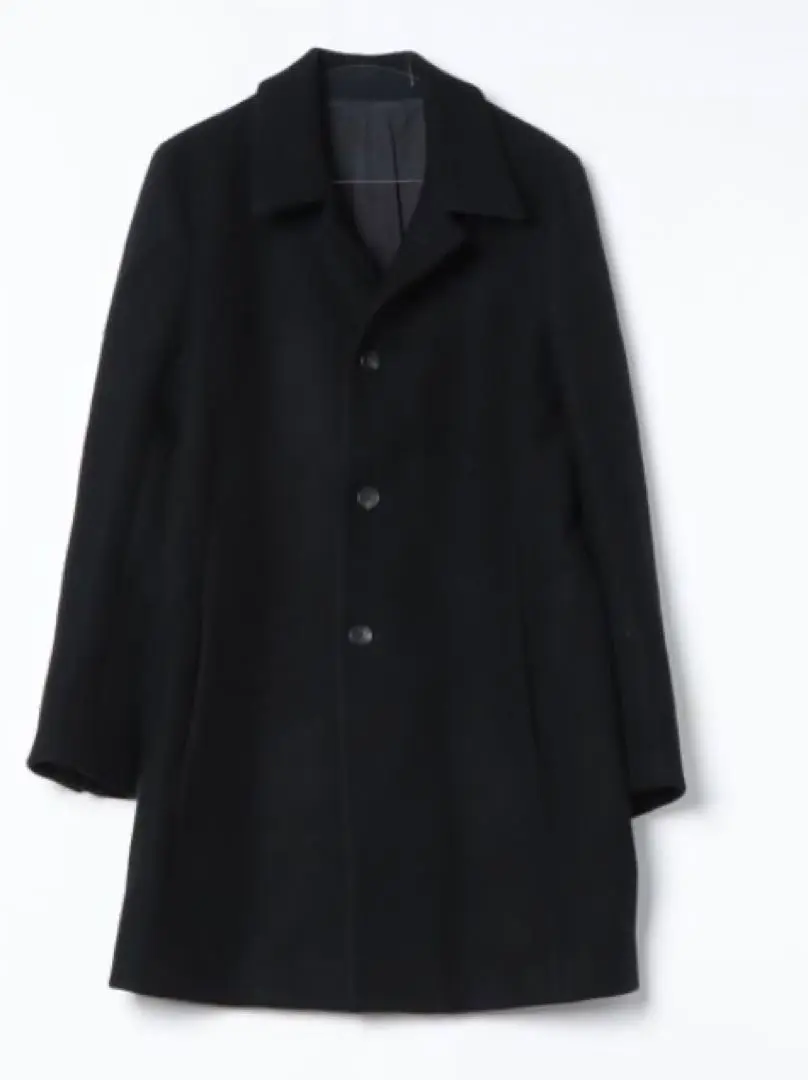 【美品】 KURO チェスターコート ロングコート グレー ウール クロ メンズスーツKOKUBO チェスターコート メンズ ロングコート