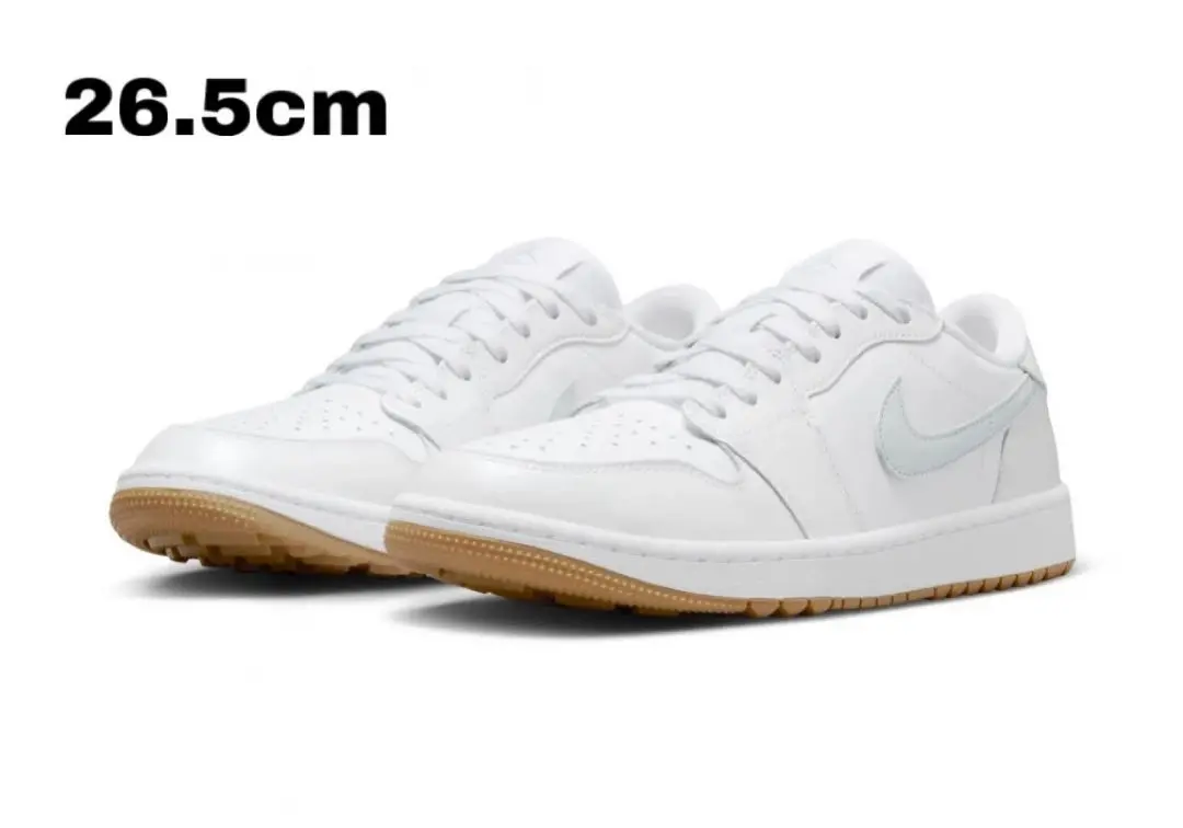 新品　26.5 ナイキ エアジョーダン ゴルフ　ロー ホワイト ブラックガム Nike Air Jordan 1 Low Golf 
