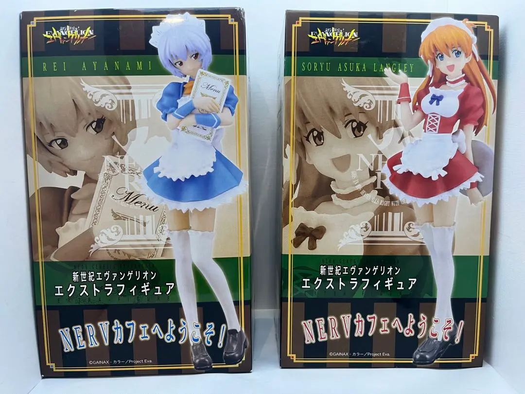 エヴァンゲリオン 綾波レイ フィギュア メイド NERVカフェへようこそ 箱あり 新世紀エヴァンゲリオン エクストラフィギュアNERVカフェへ