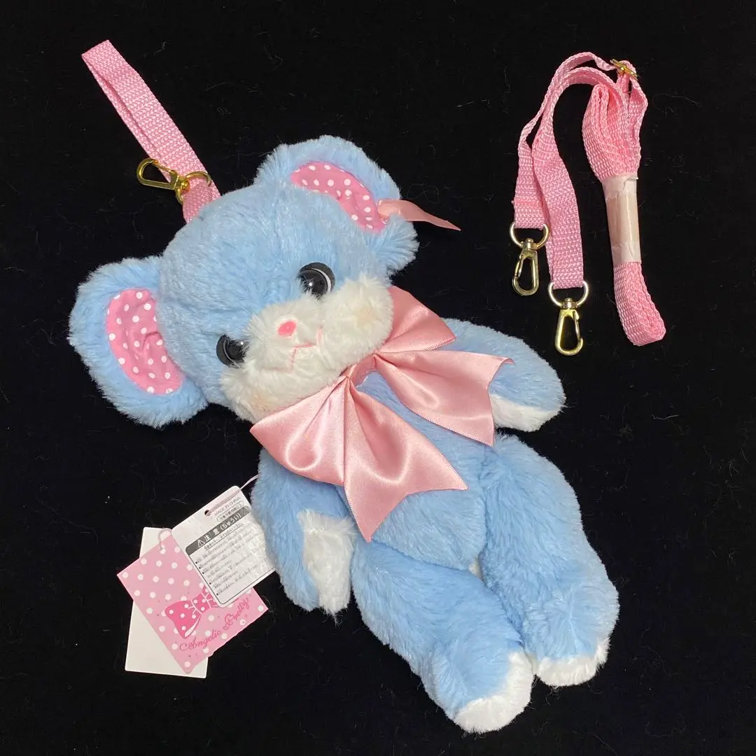 Angelic Pretty Toyboxはにかみベアーぬいぐるみポーチ MTO] Lovely Shy Bear Plush Pouch by Angelic Pretty
