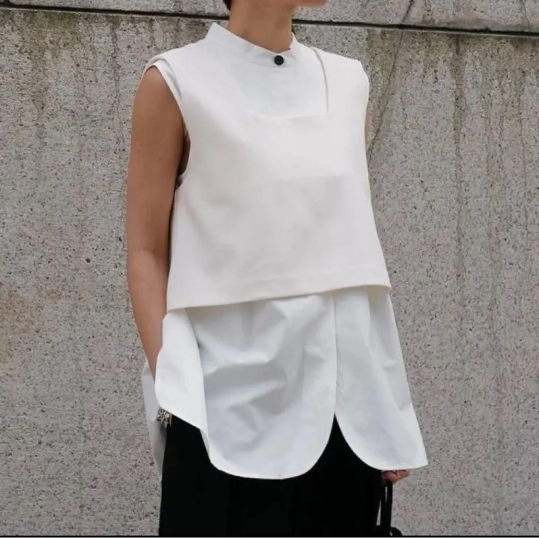 【正規品・タグ付き】machatt マチャット クロップドベスト ⚫︎マチャット machatt⚫︎クロップドベスト⚫︎ブラック
