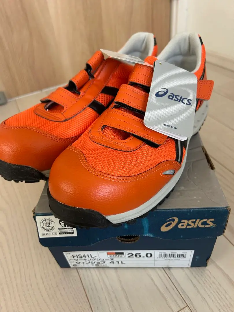 asics FIS41L 安全靴 26.0 オレンジ　週末価格 2025年最新】アシックス－fis41lの人気アイテム - メルカリ