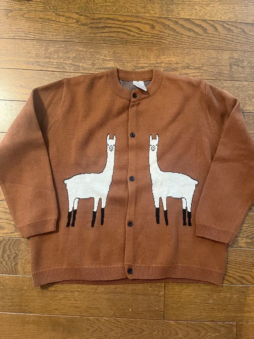 used】タイニーコットンズ4yドッグ犬ニットカーディガンブラウン