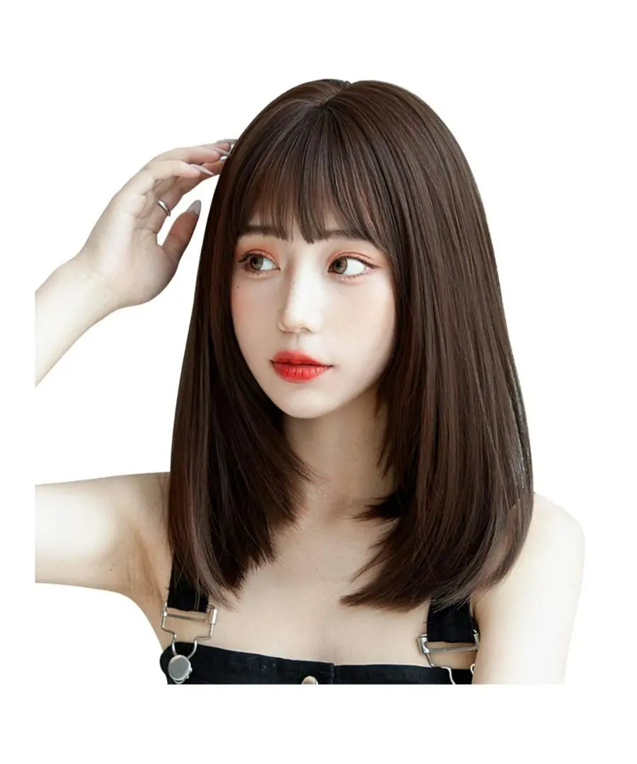 Candybay 全頭假髮 自然 深茶色 的縮圖