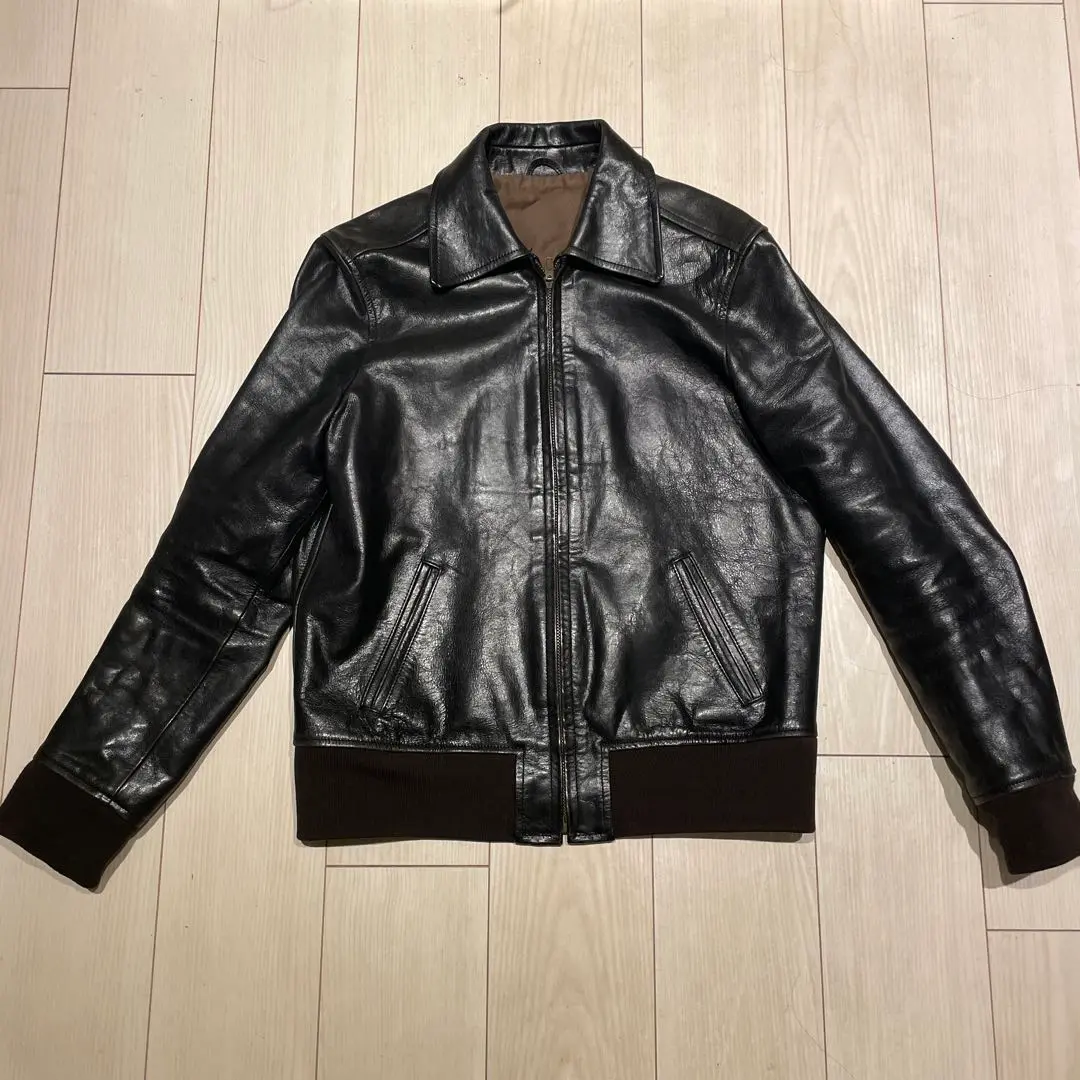 【美品】 EVISU A-1 フライト ジャケット 本革レザー 革ジャン 38 2025年最新】エビス 革ジャンの人気アイテム - メルカリ