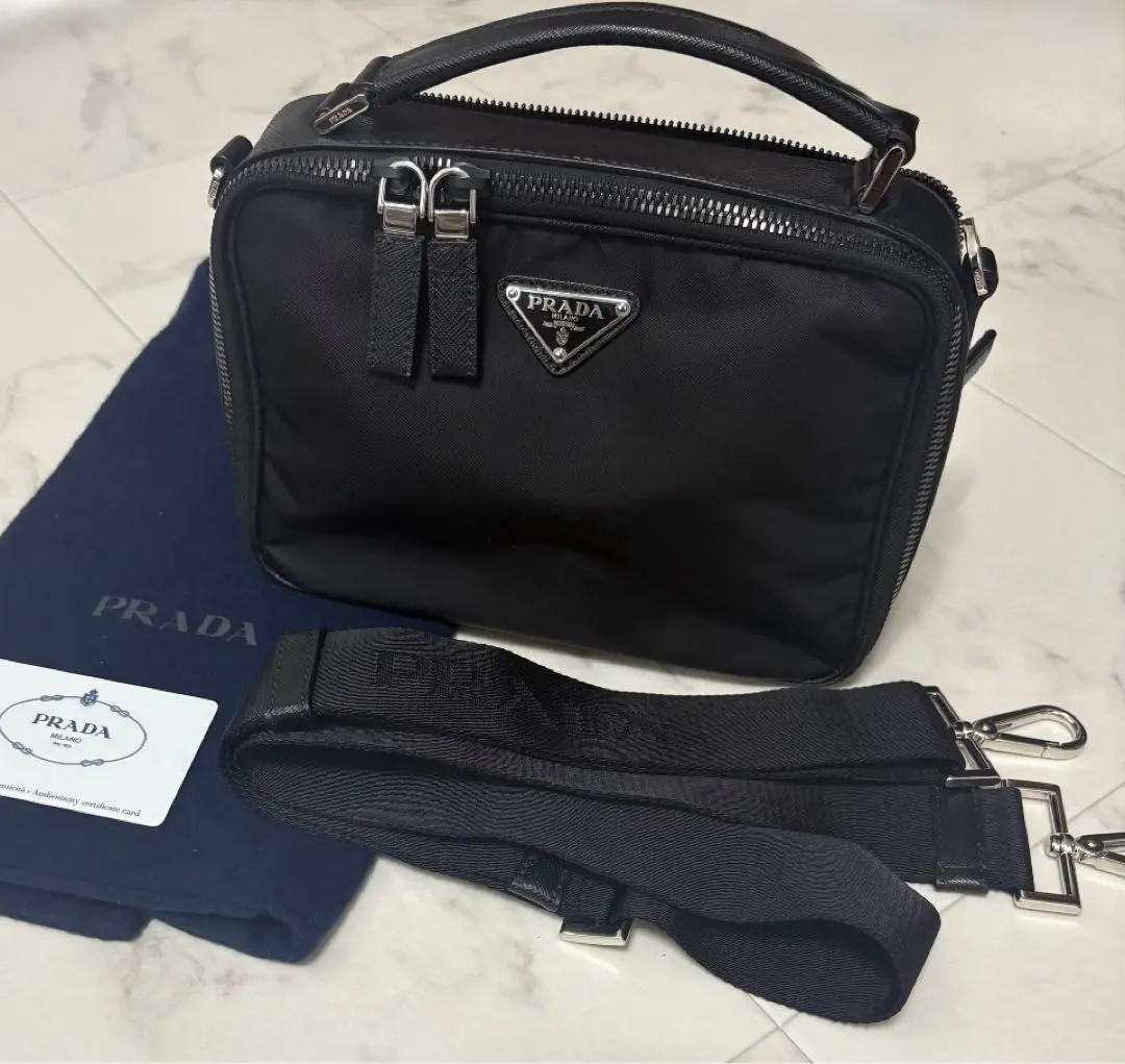 Thumbnail of PRADA Prada Black Shoulder Bag Handbag, Excellent Condition, Unisex