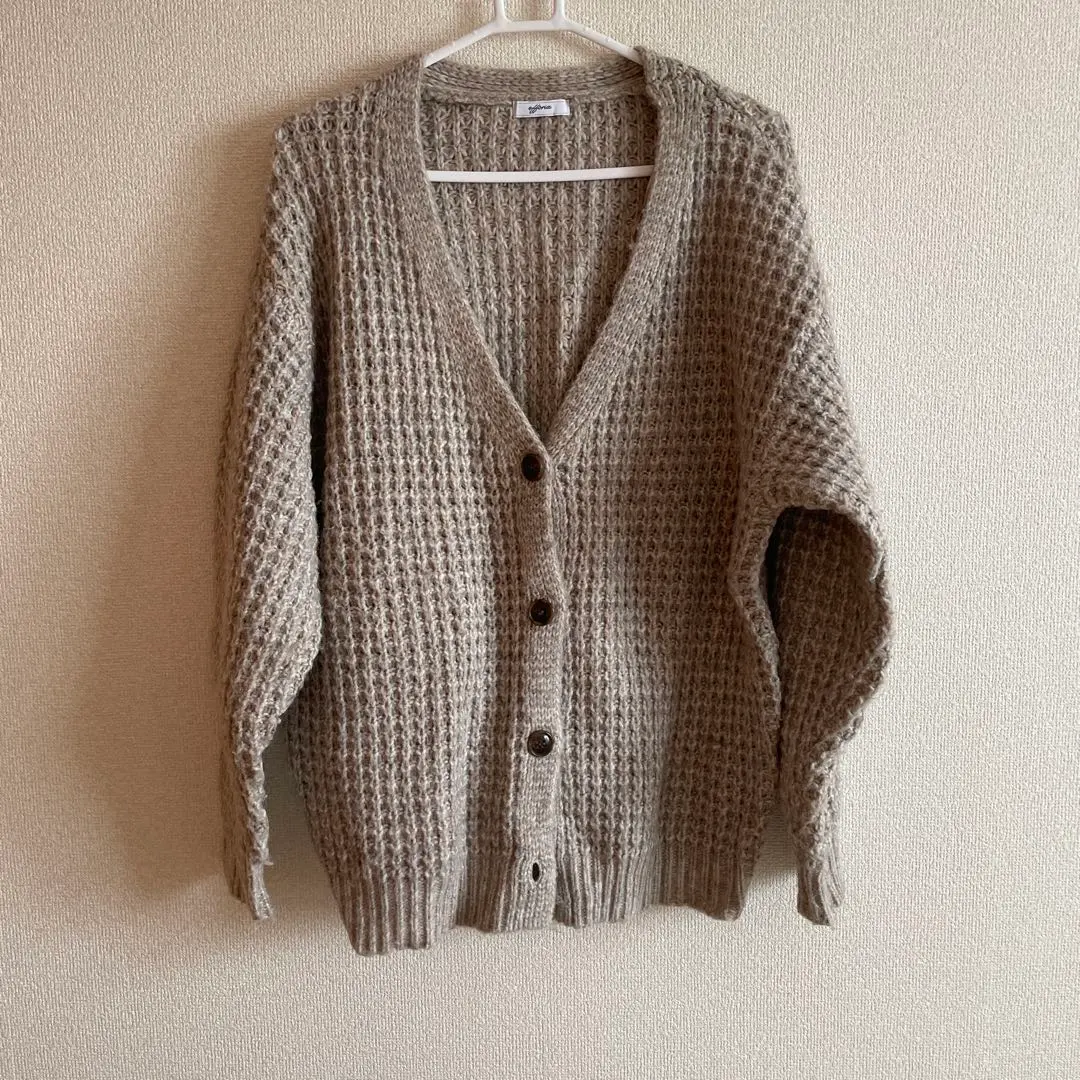 Thumbnail of Beige braided design cardigan