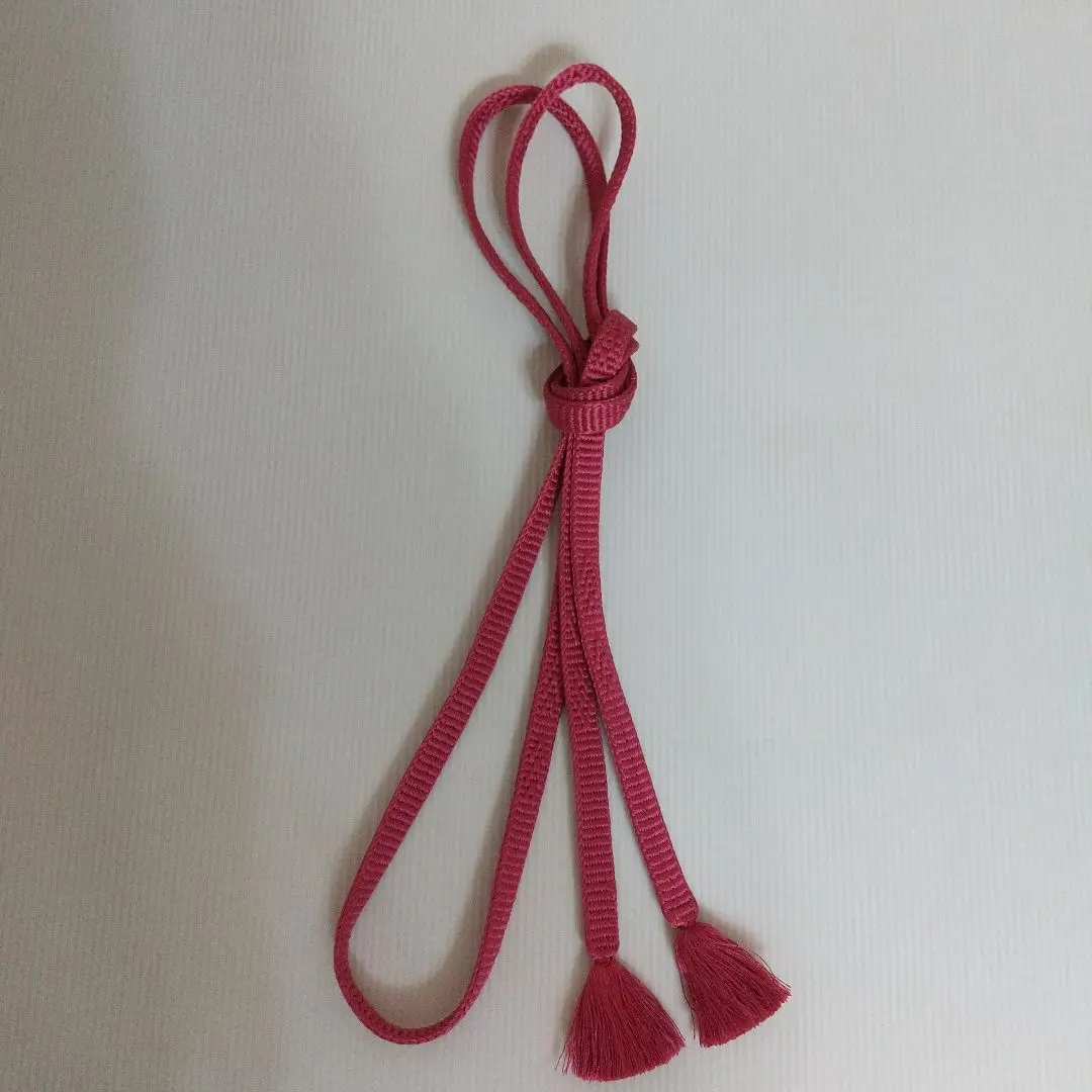 Thumbnail of Obi締め (Obi cord) - Silk, Dusty Pink, for Japanese Dance, Formal Kimono (Homon-gi), Semi-formal Kimono (Tsuke-sage), and Casual Kimono (Komon) - K
