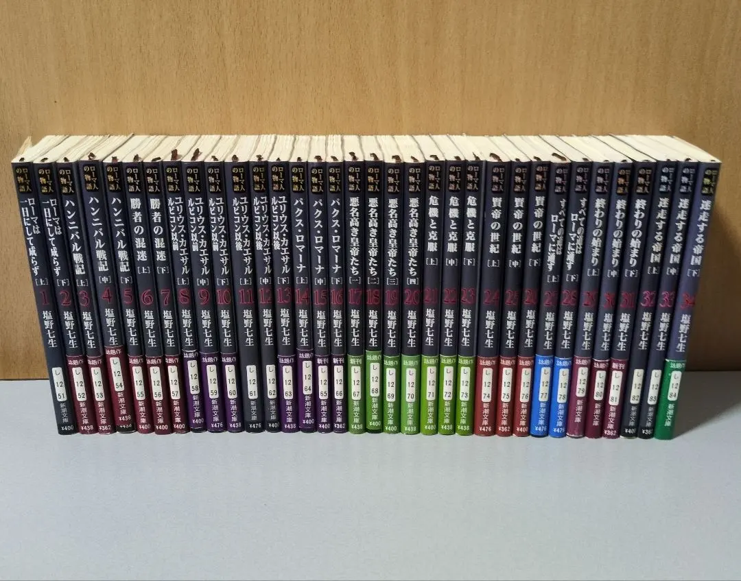 Thumbnail of Shiono Nanami's "History of the Romans" (Shincho Bunko edition) Volumes 1-34 Set